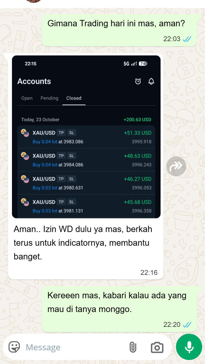 Screenshot chat testimoni pengguna 5